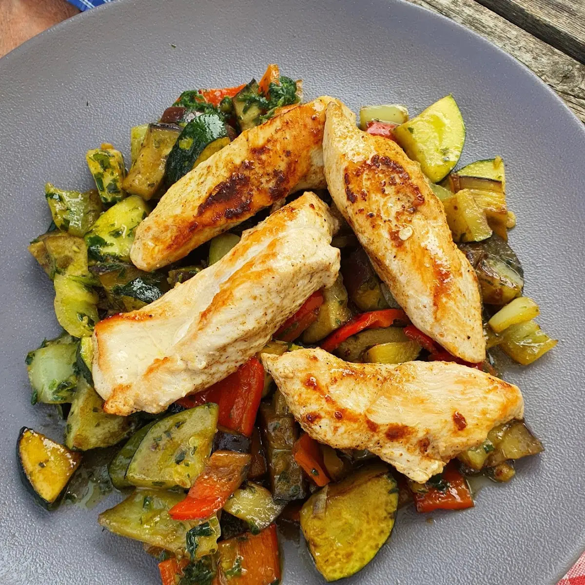 Gemüse Mit Huhn