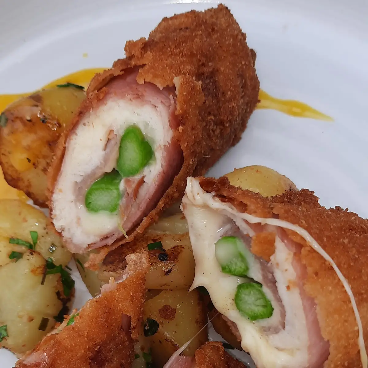 Spargel Cordon Bleu