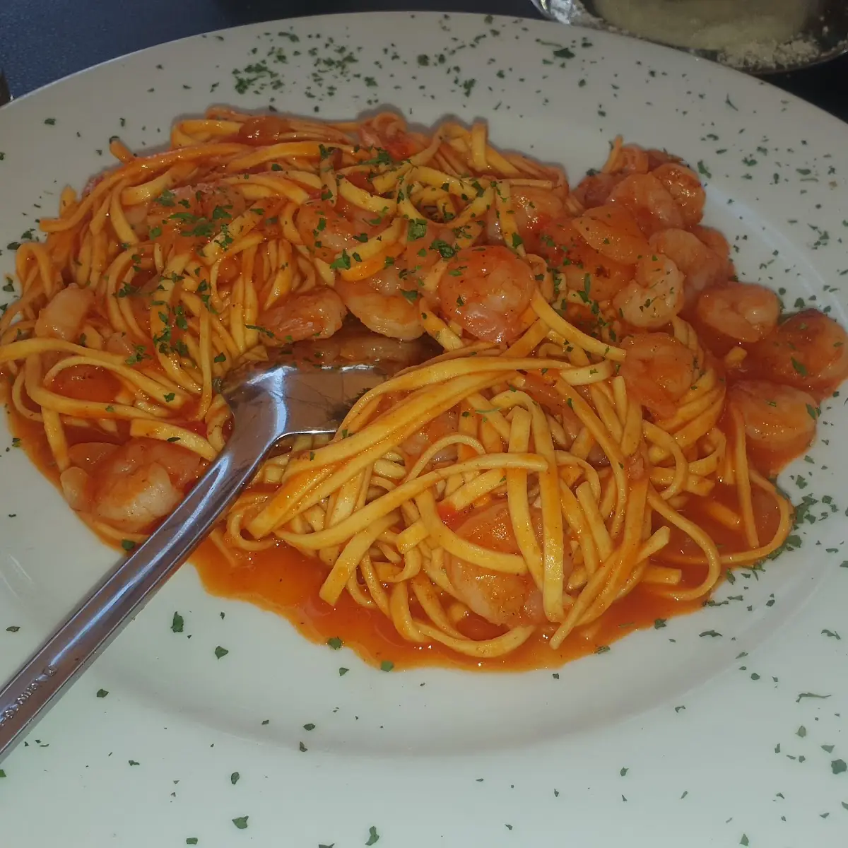 Spaghetti Mit Crevetten