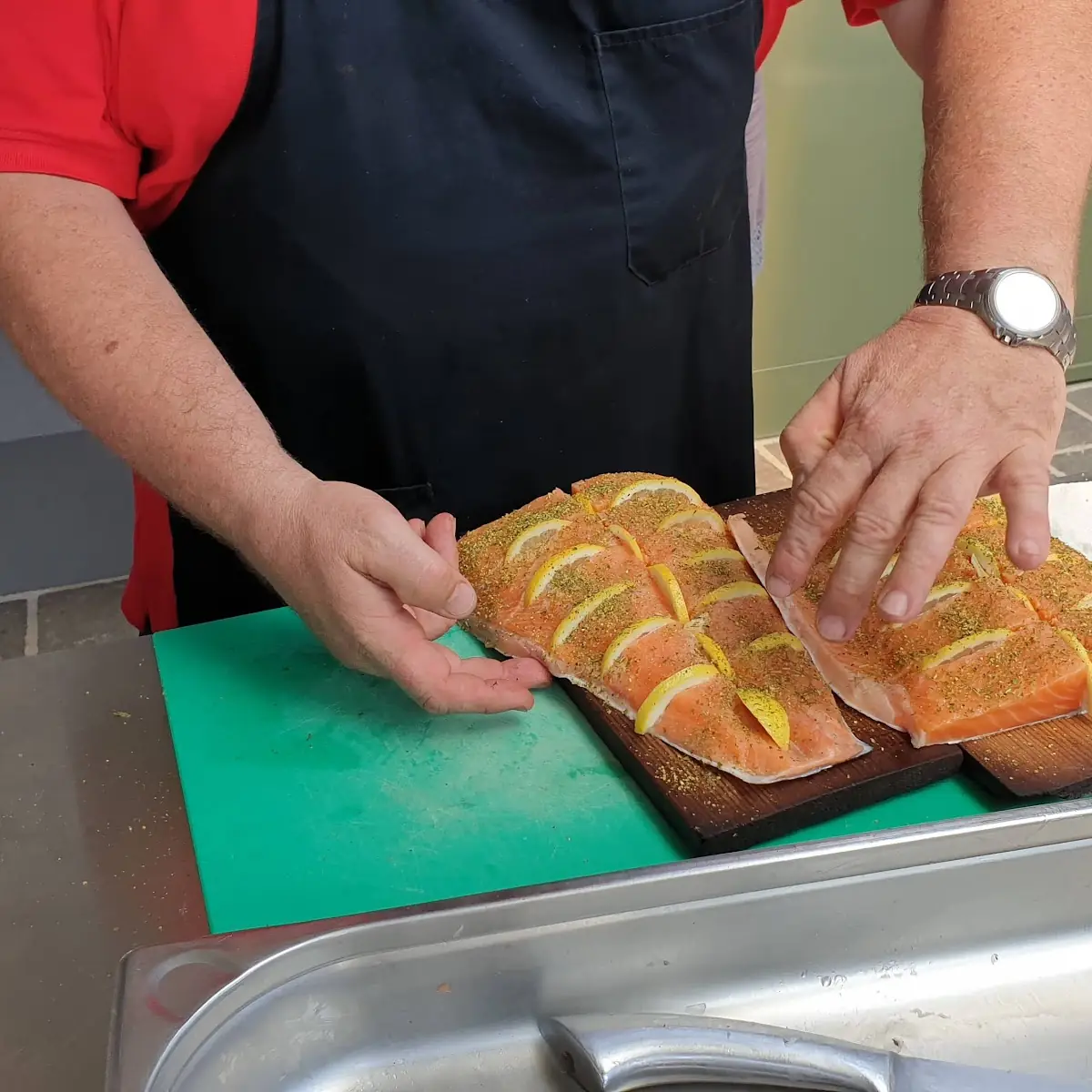 Lachs Auf Zedernholz