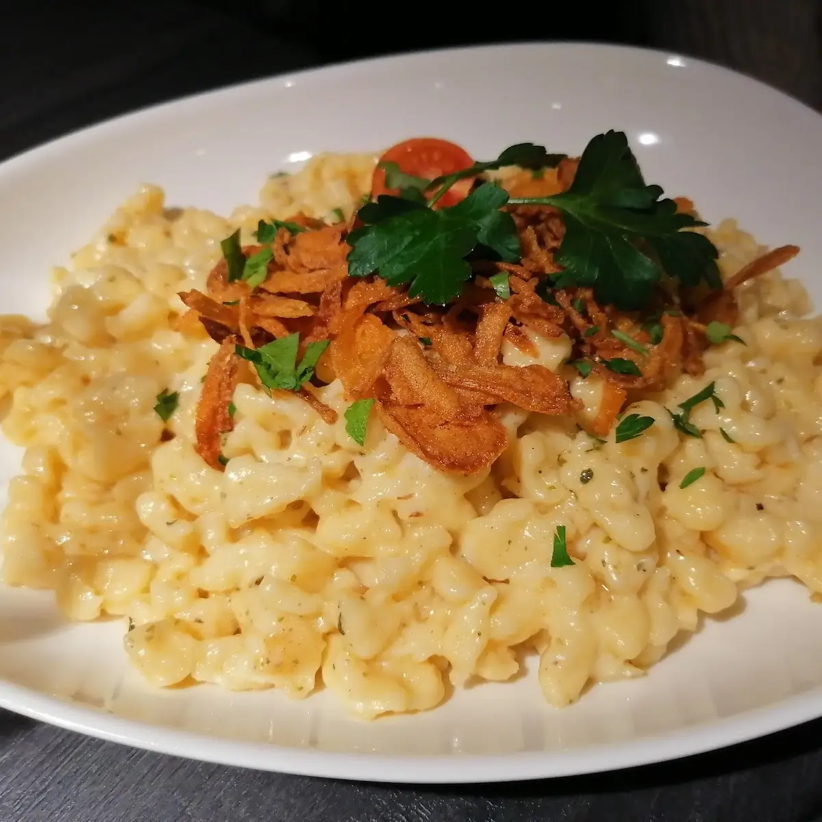 Käsespätzle Mit Röstzwiebel
