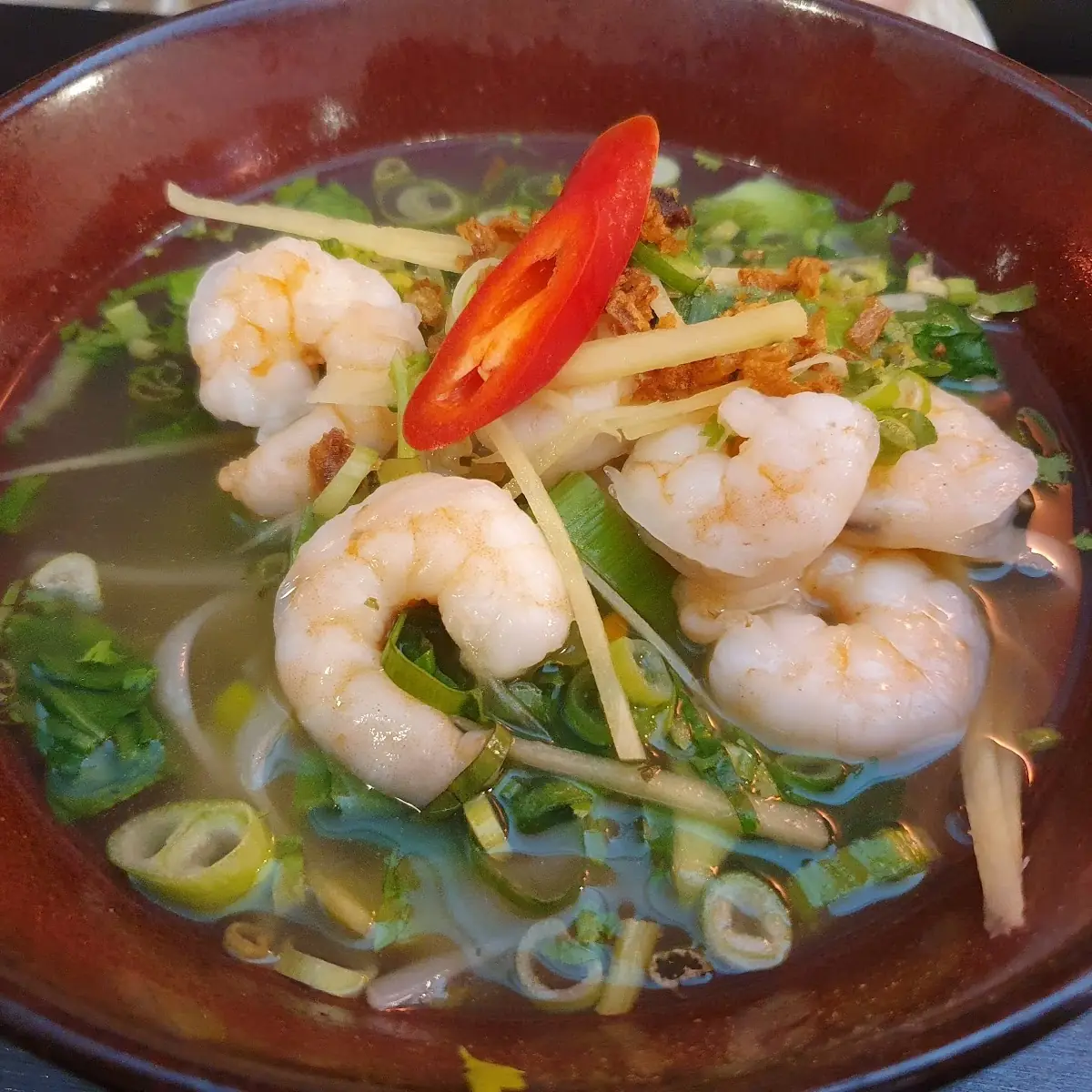 Pho Soup Bowl Mit Shrimp