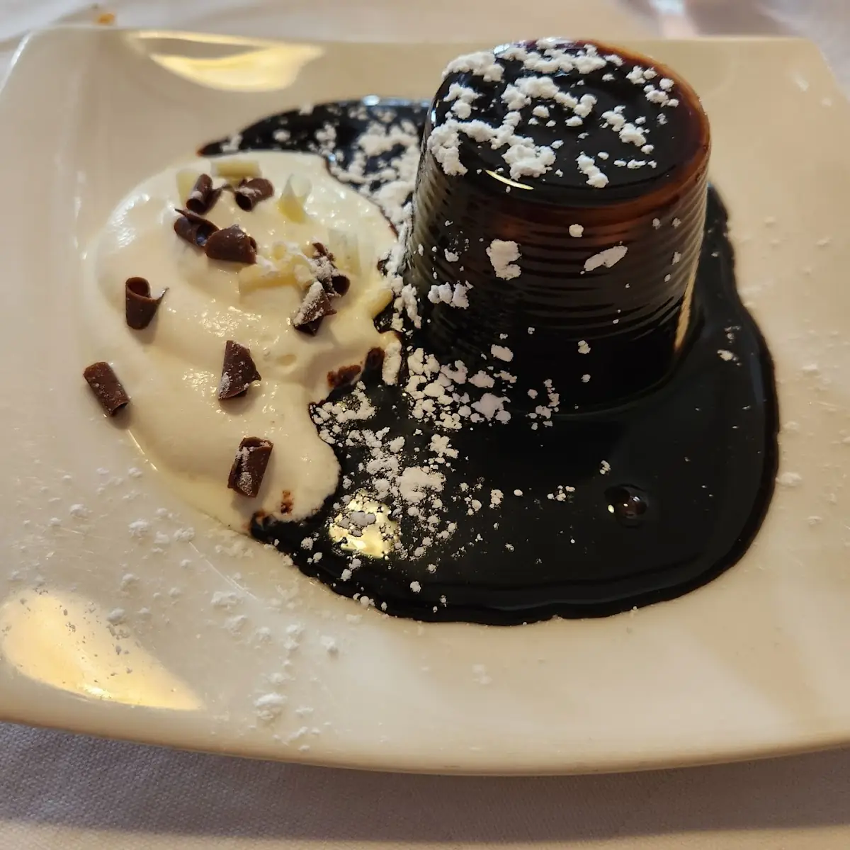Panna Cotta Mit Schokosauce