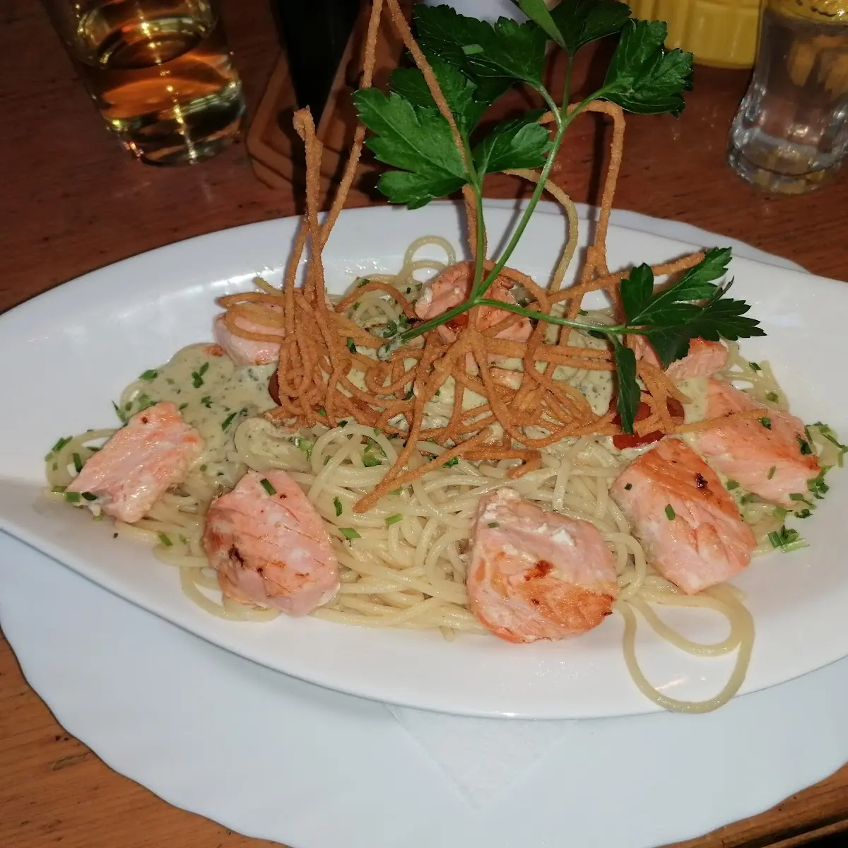 Lachs Spagetti