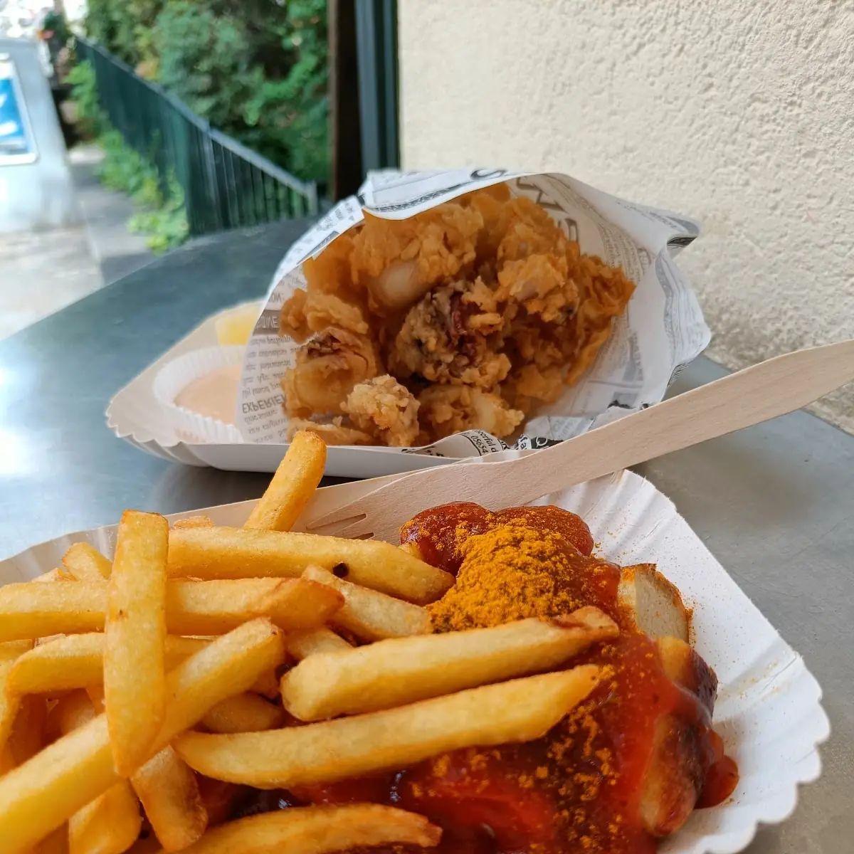 Vegan Currywurscht With Fries