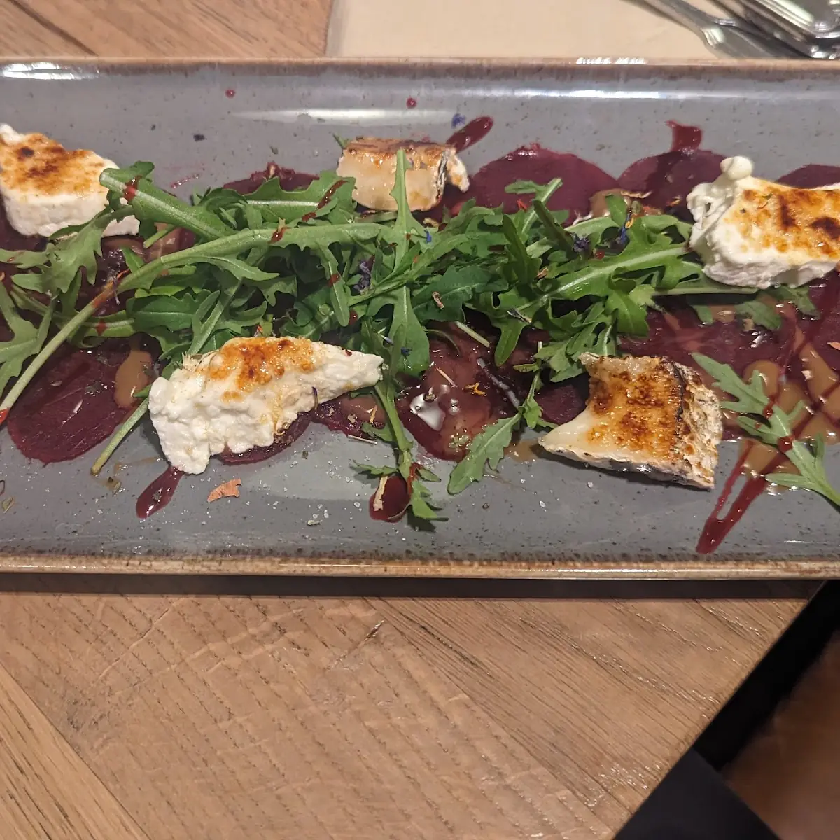 Rote Beete Carpaccio Mit Ziegenkäse