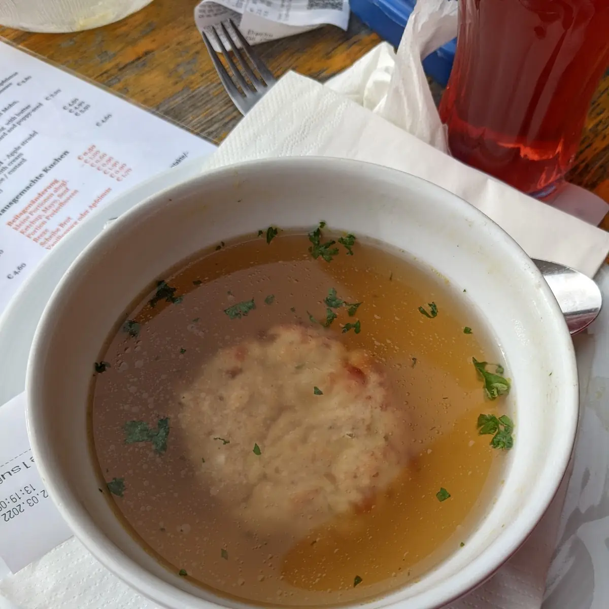 Kaspressknödelsuppe