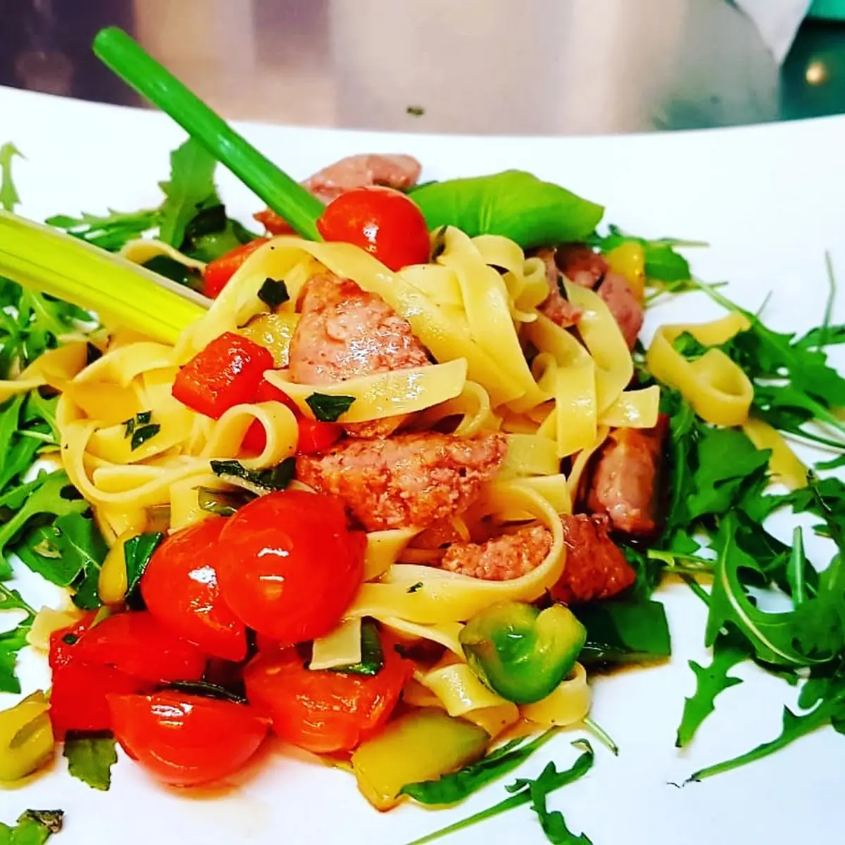 Tagliatelle Con Salsiccia