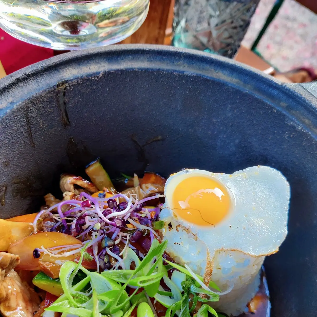 Koreanisches Bulgogi Mit Reis Und Wachtelei
