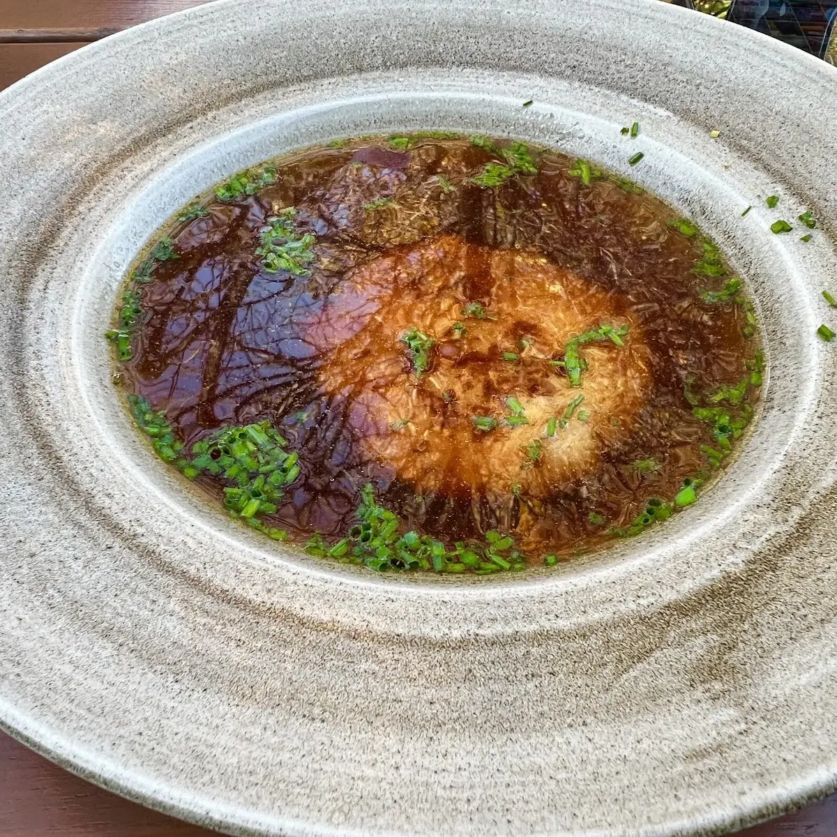 Rinder Suppe Mit Knödel
