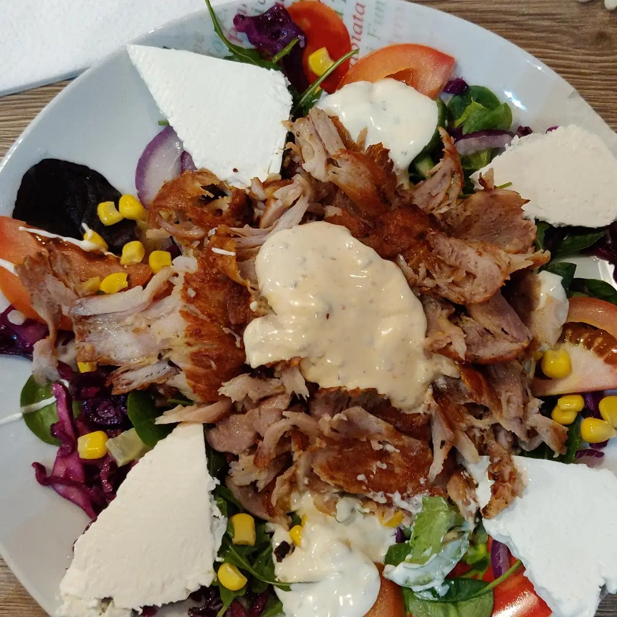 Kebab Teller Mit Käse