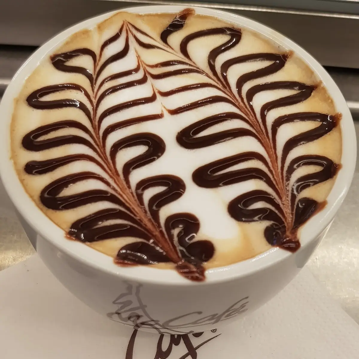 Cappuccino Mit Schokotopping