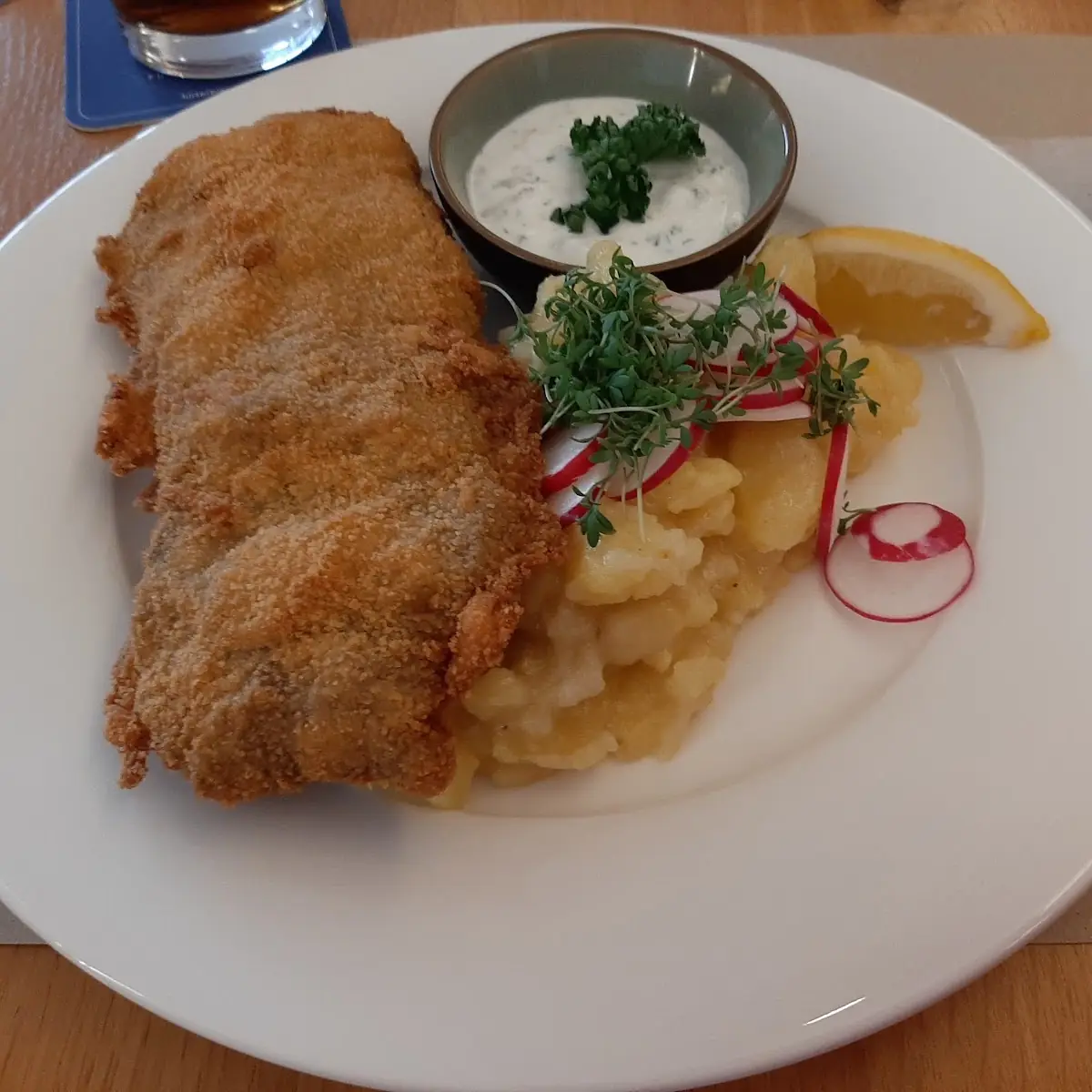 Gebackene Scholle Mit Kartoffelsalat