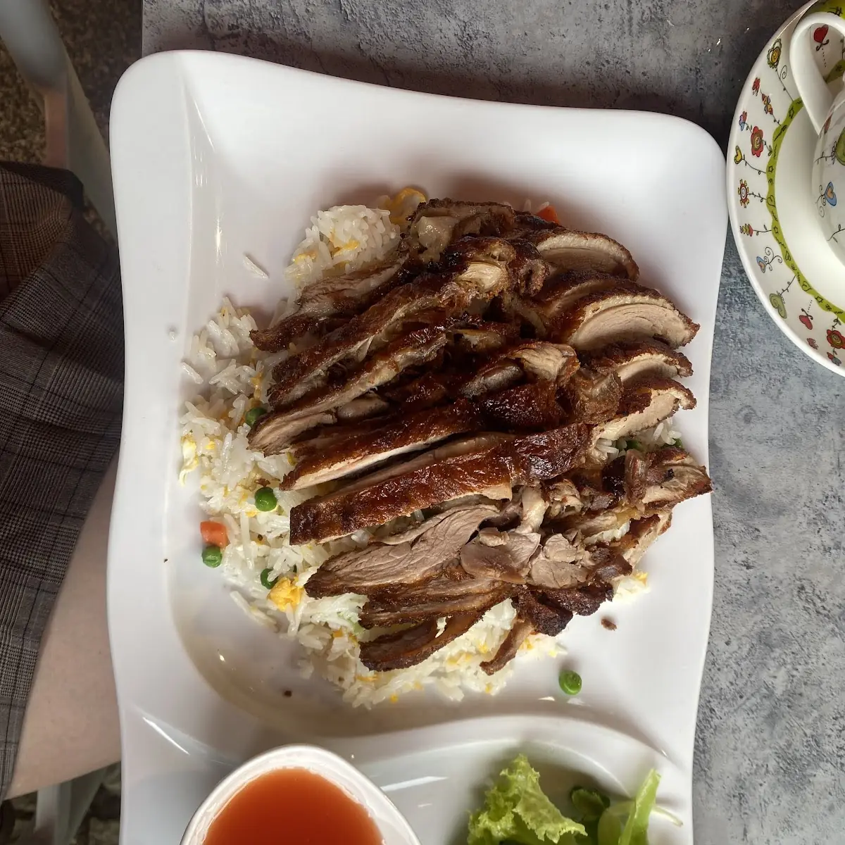 Gebratener Reis Mit Ente