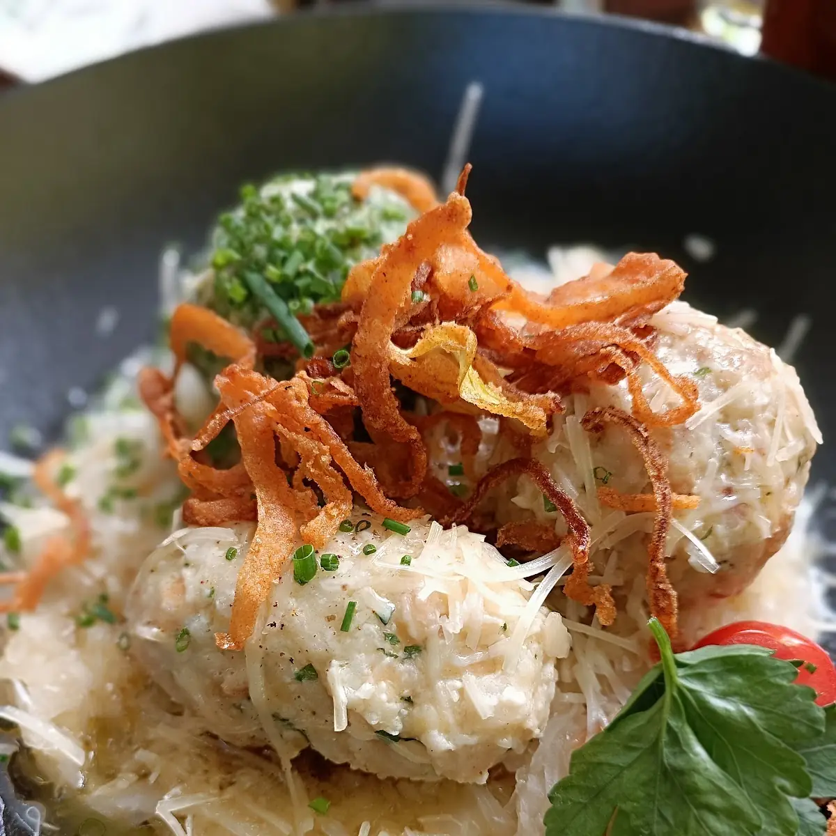 Dreierlei Knödel Nockerl
