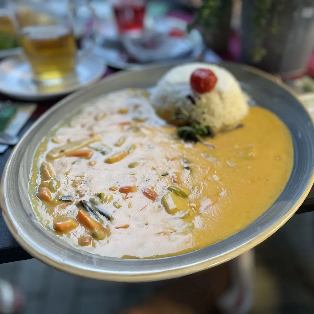 Vegan Curry Vegetable with Jasmin Rice
