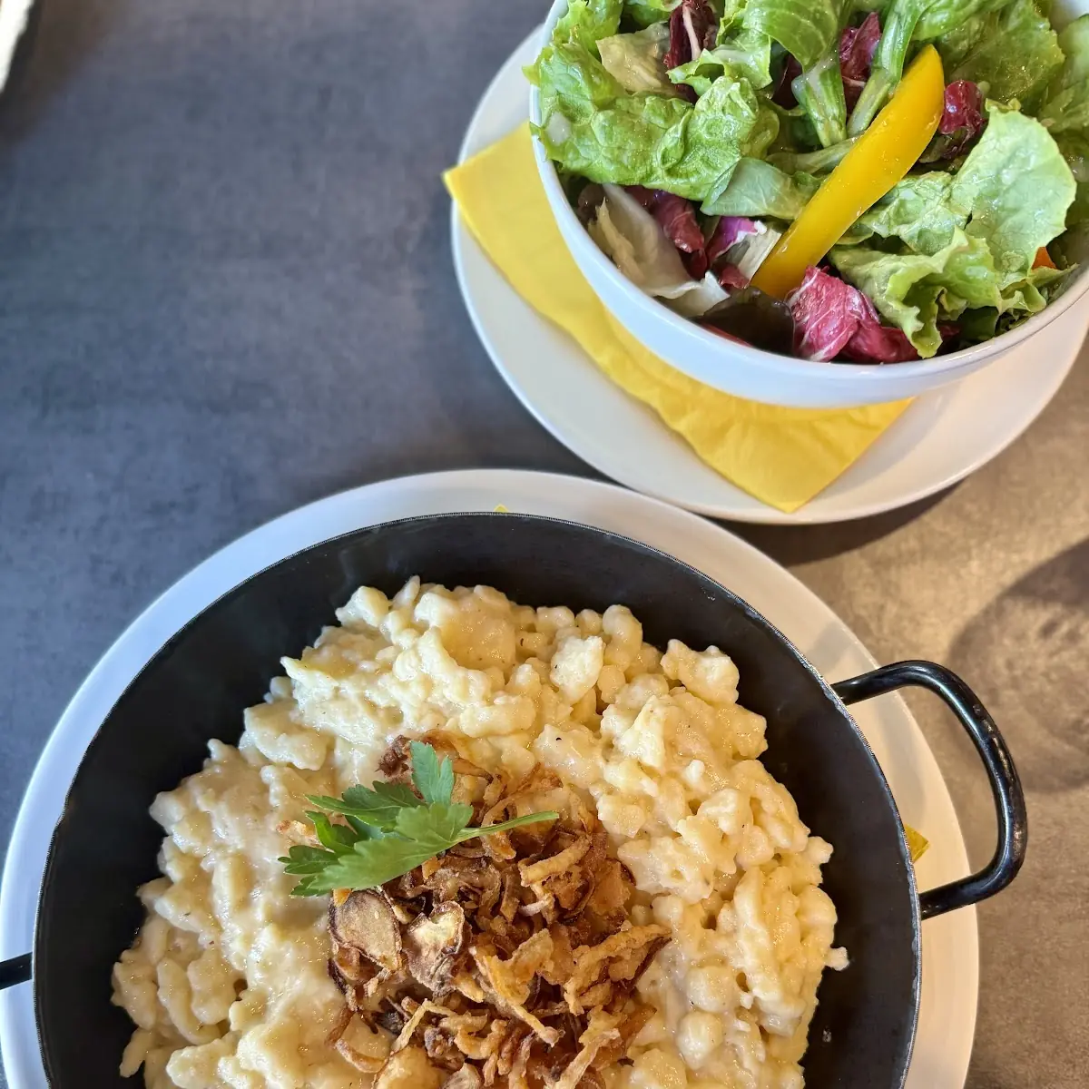 Käsespätzle With Salad