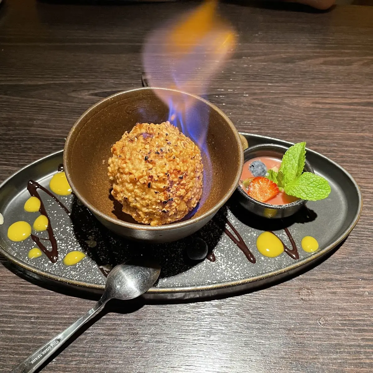 Flamed Sesame Icecream