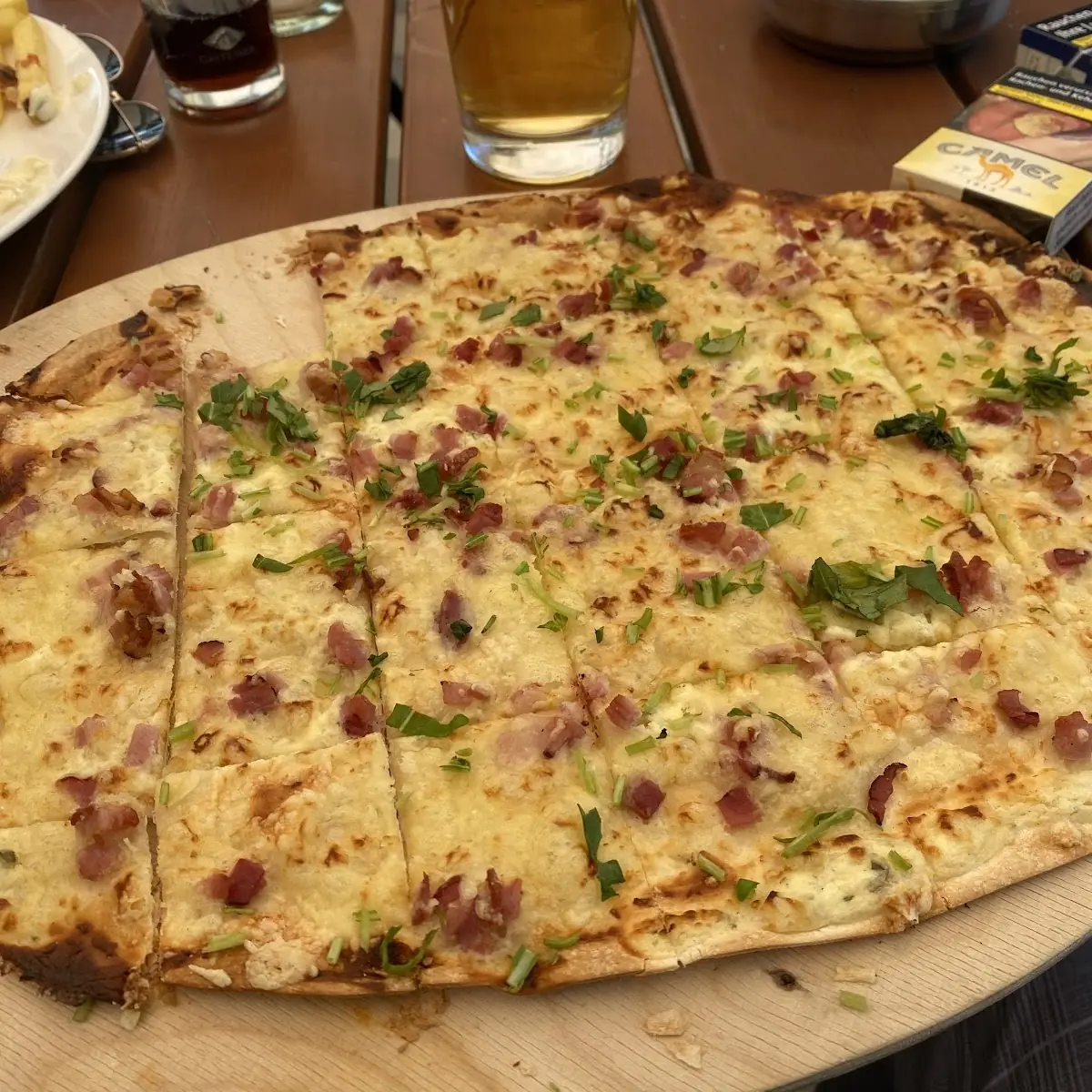 Soup and Tart with Bacon