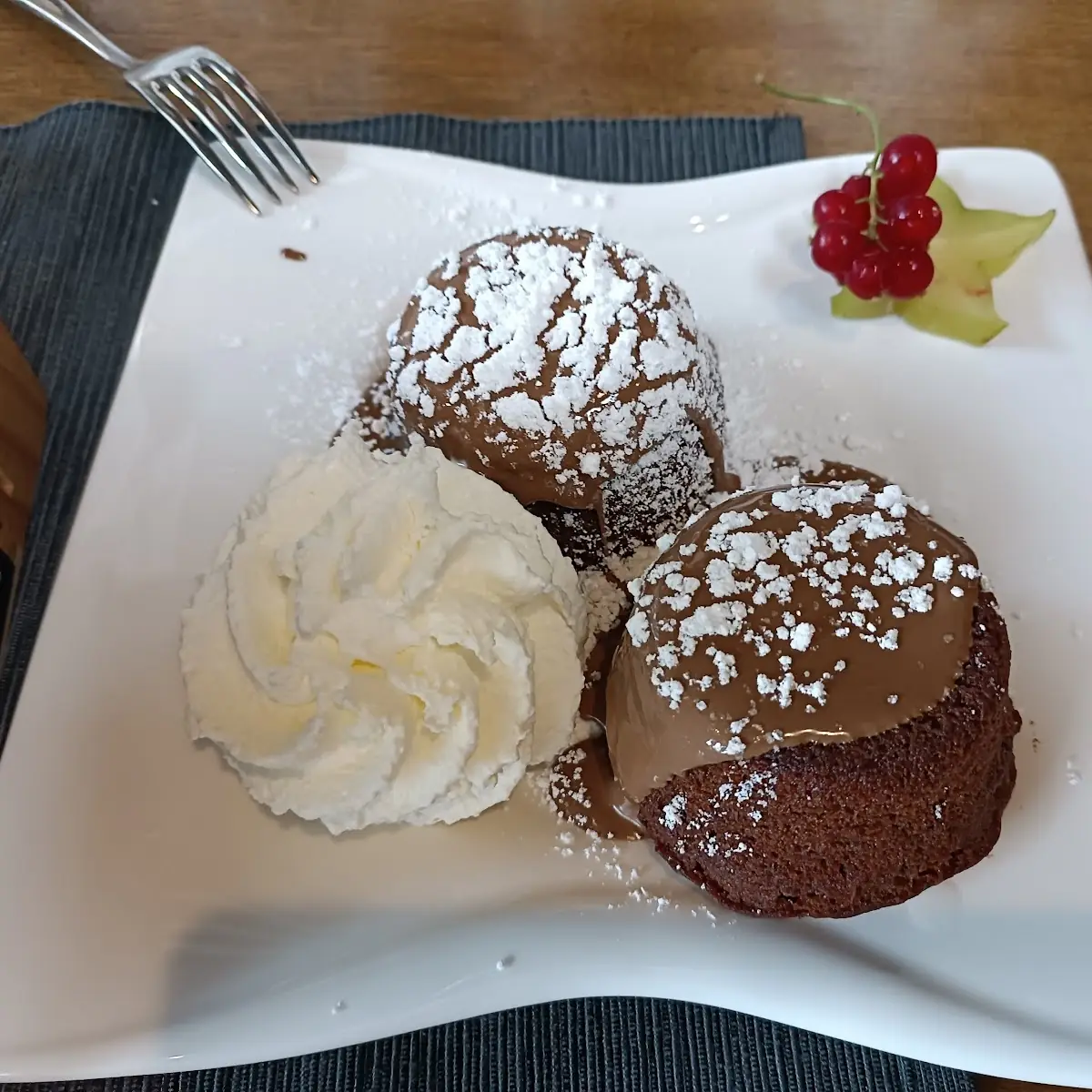 Warmer Schokokuchen
