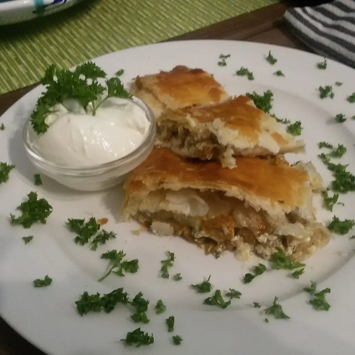 Strudel Mit Pilzen