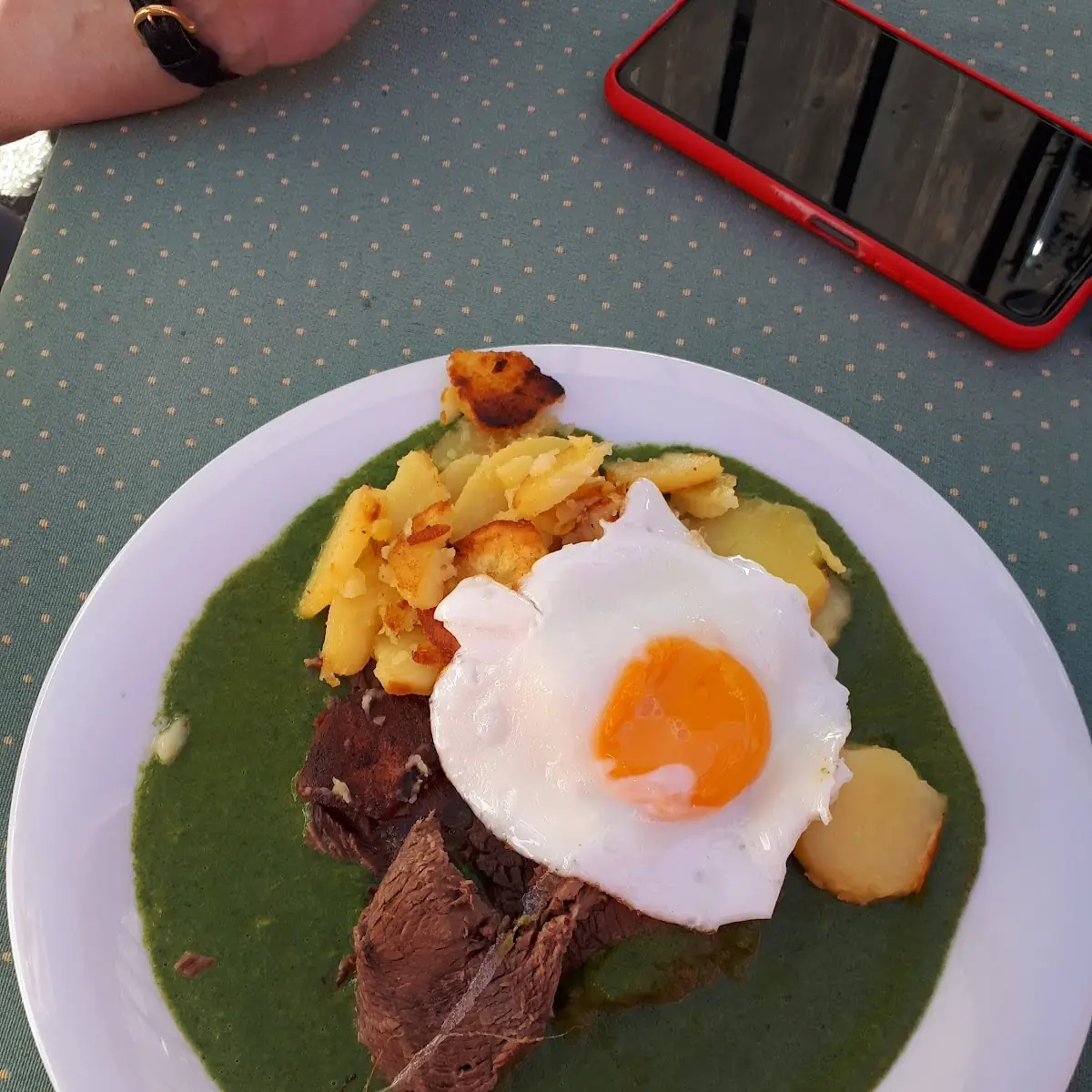 Rindfleisch Mit Spinat