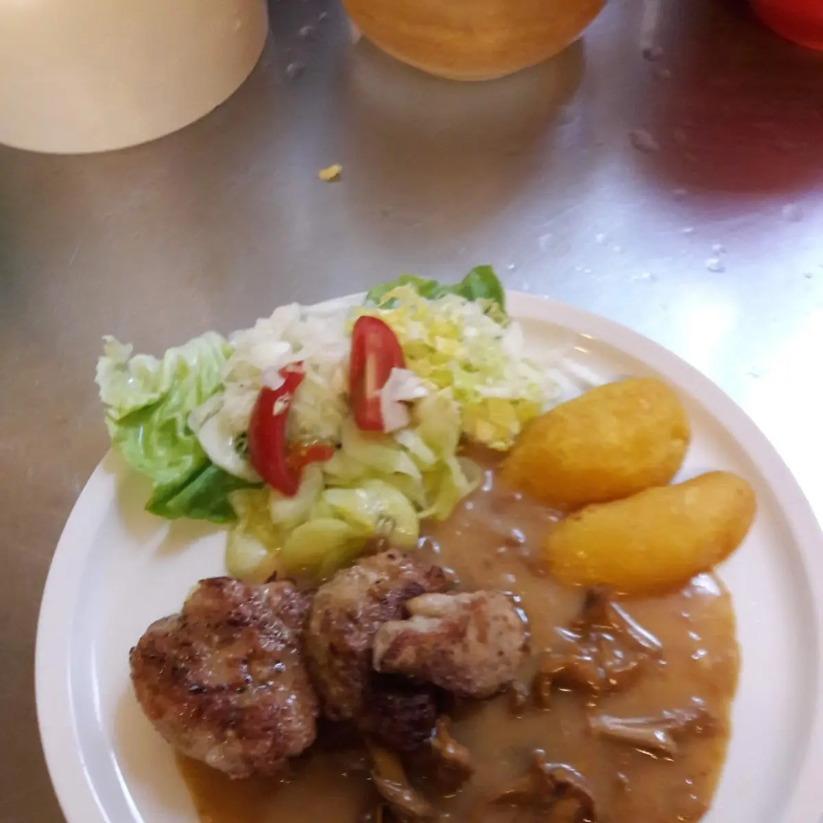 Lungenbraten Mitpilzsoße