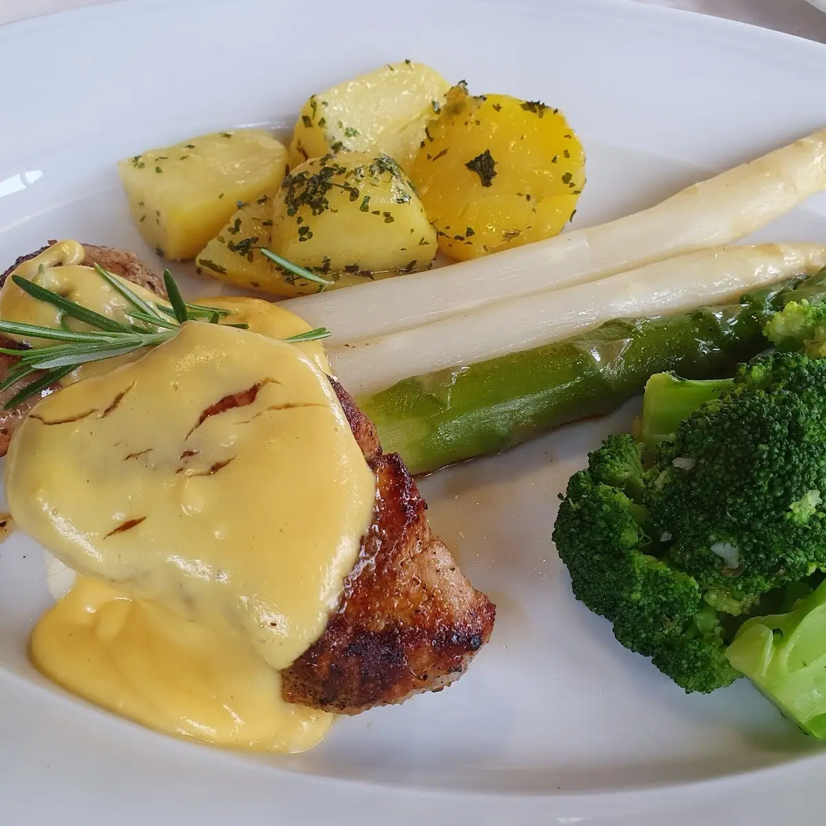 Schweinemedaillon Gebraten Mit Spargel