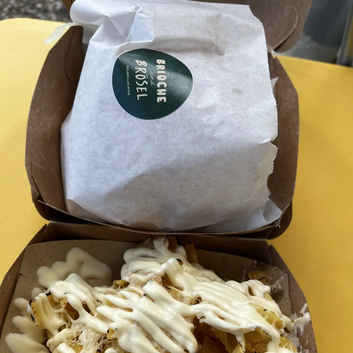 Trüffel Pommes, Brioche und Brösel