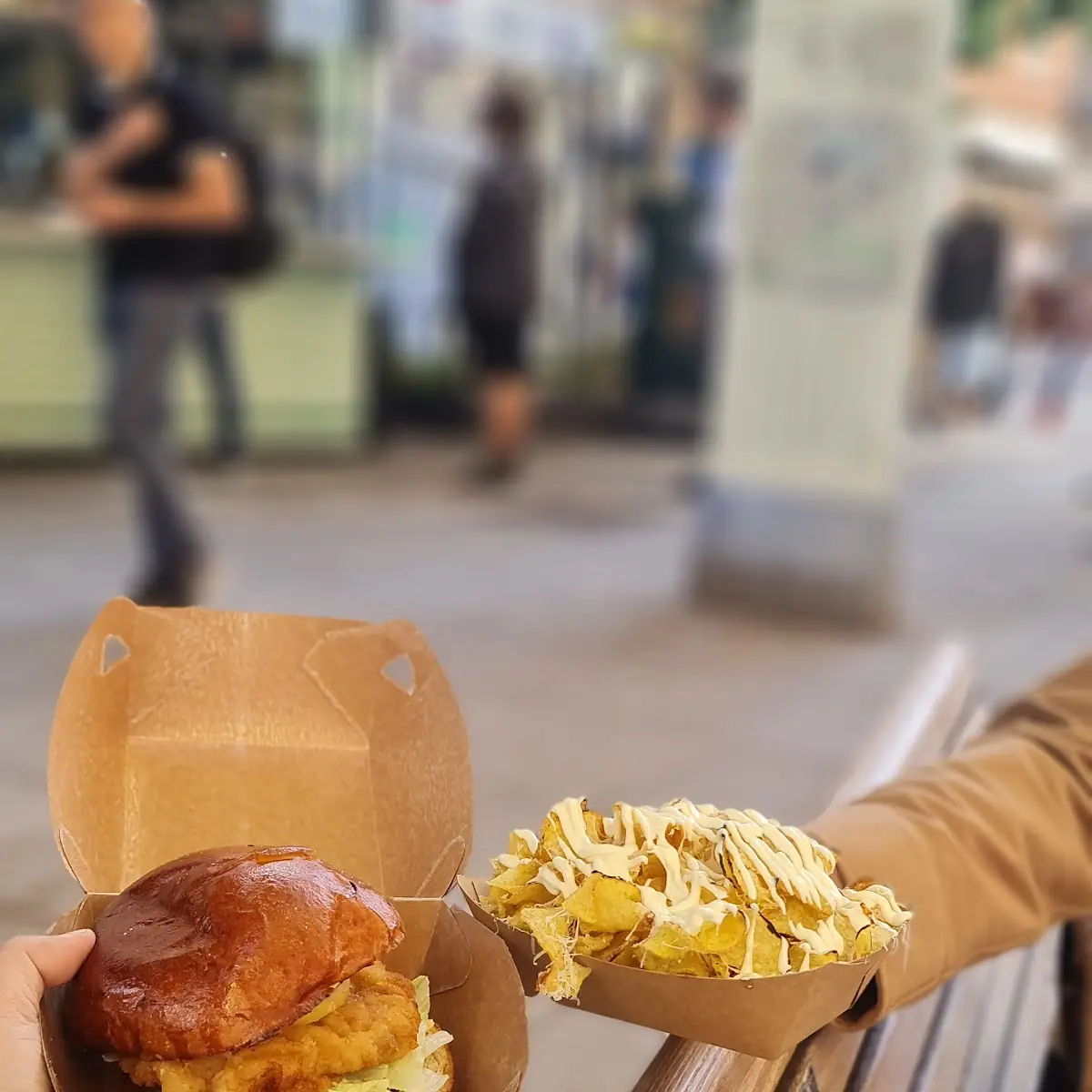Wiener Schnitzel Burger And Truffle Fries