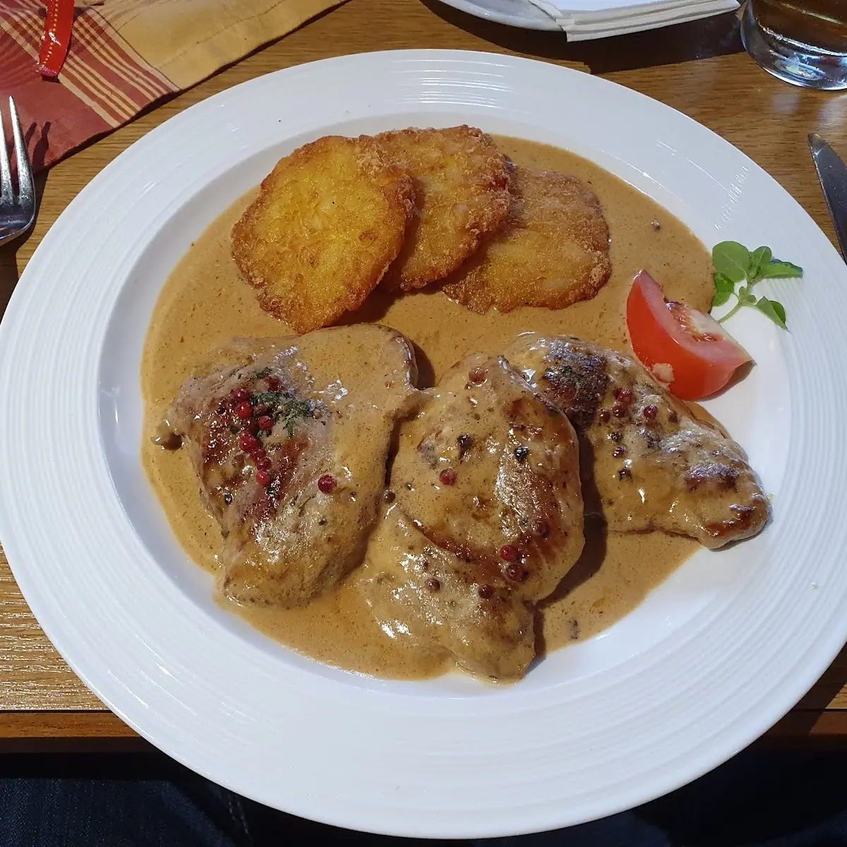 Schweinefilet Mit Pfefferrahmsauce