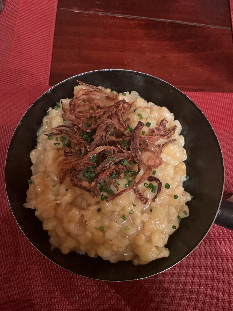 Vegane Käsespätzle