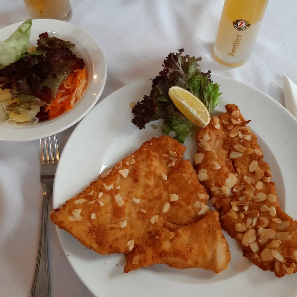 Putenschnitzel In Mandelpanier