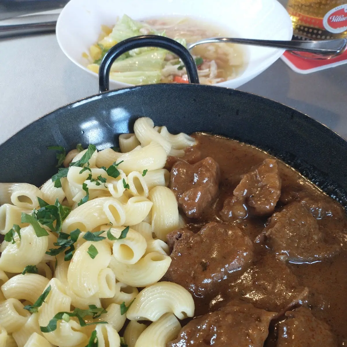 Housemade Goulasch With Pasta