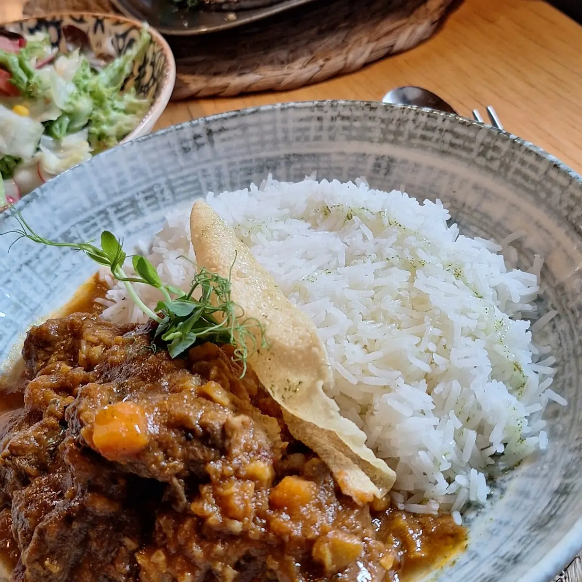 Südafrikanisches Lamcurry Mit Reis