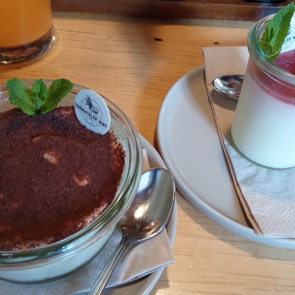 Vanillepuding Miterdbeermark