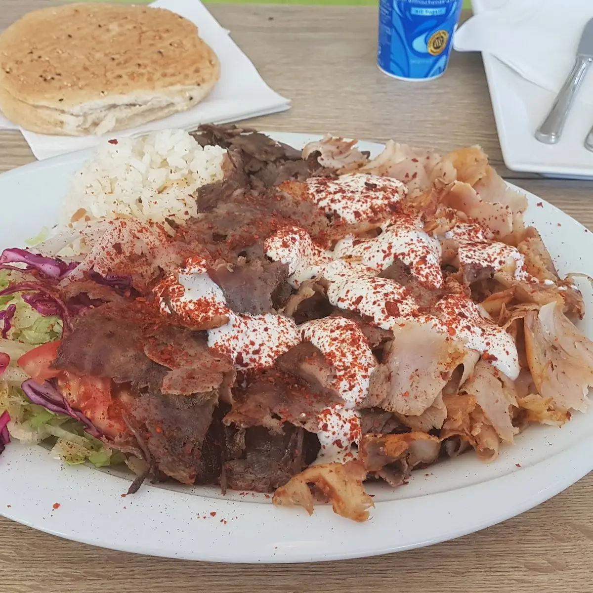 Kebap Teller Halb-halb