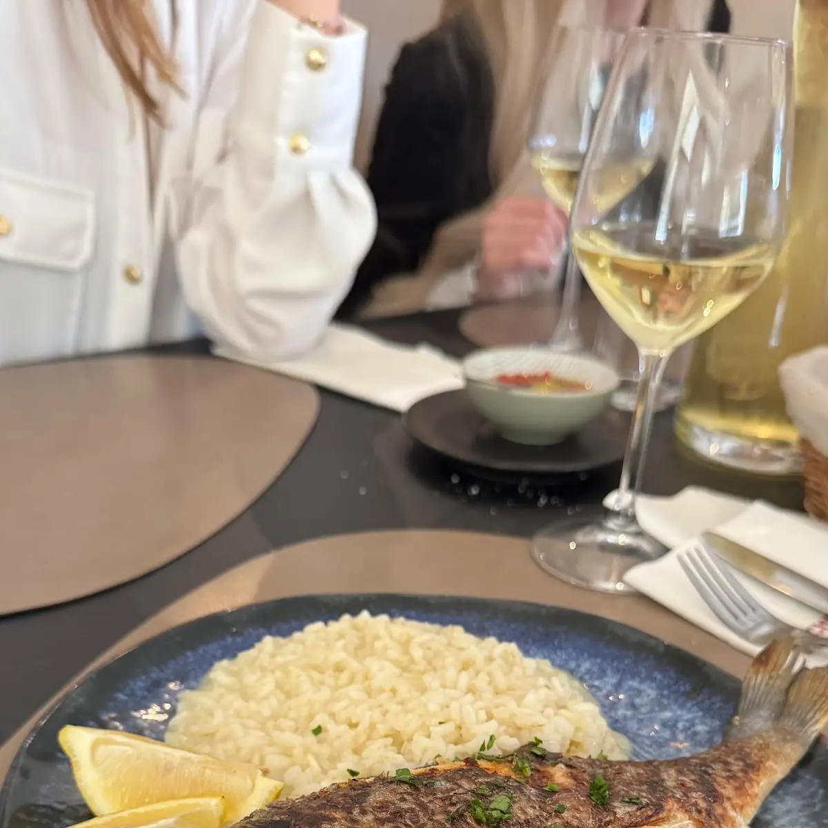 Goldbrasse Mit Risotto
