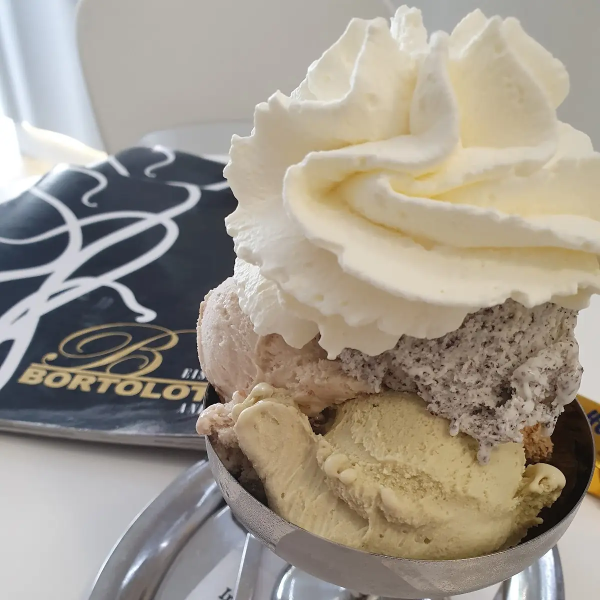 Gemischtes Eis Mit Schlag
