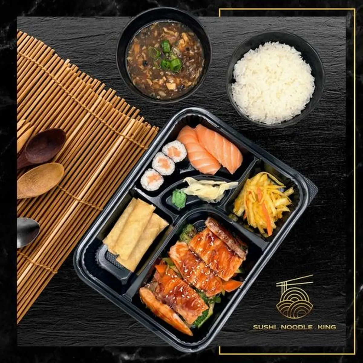 Lachs Teriyaki Bento