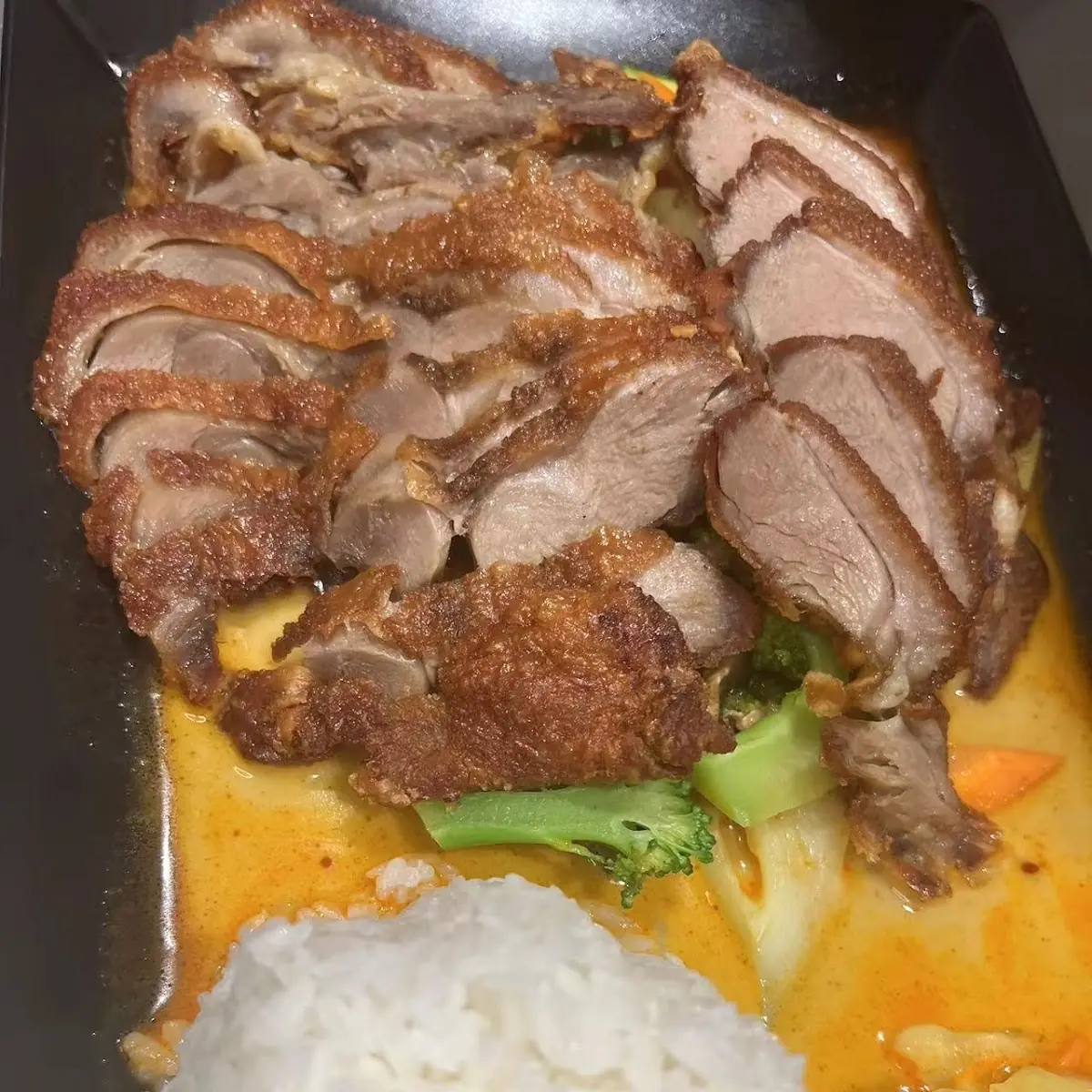 Red Thai Curry Mit Knusprige Ente