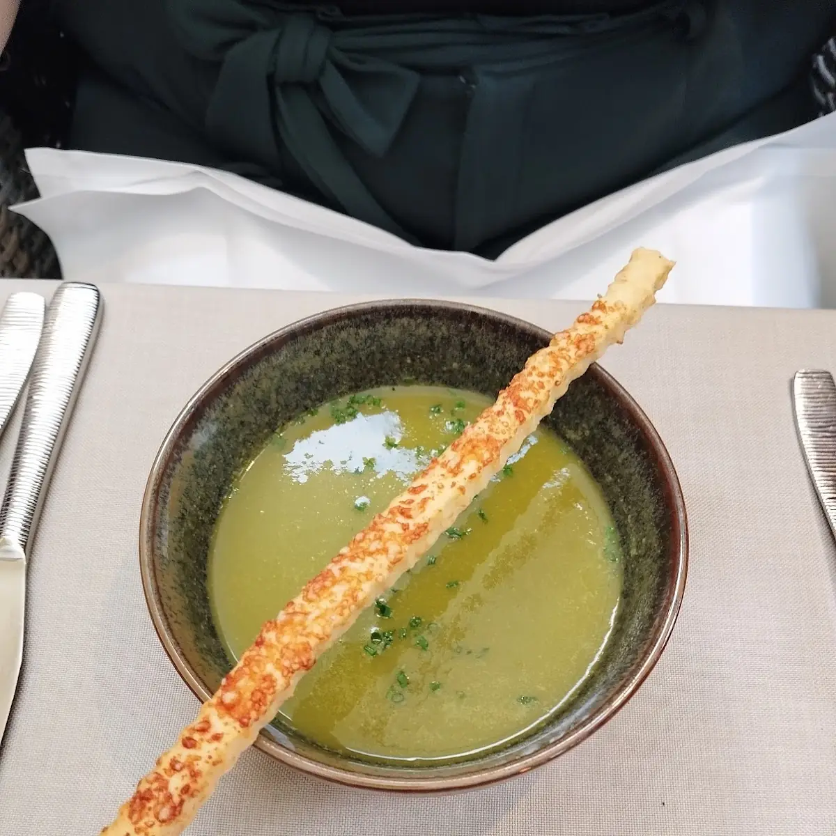Jungzwiebelsuppe