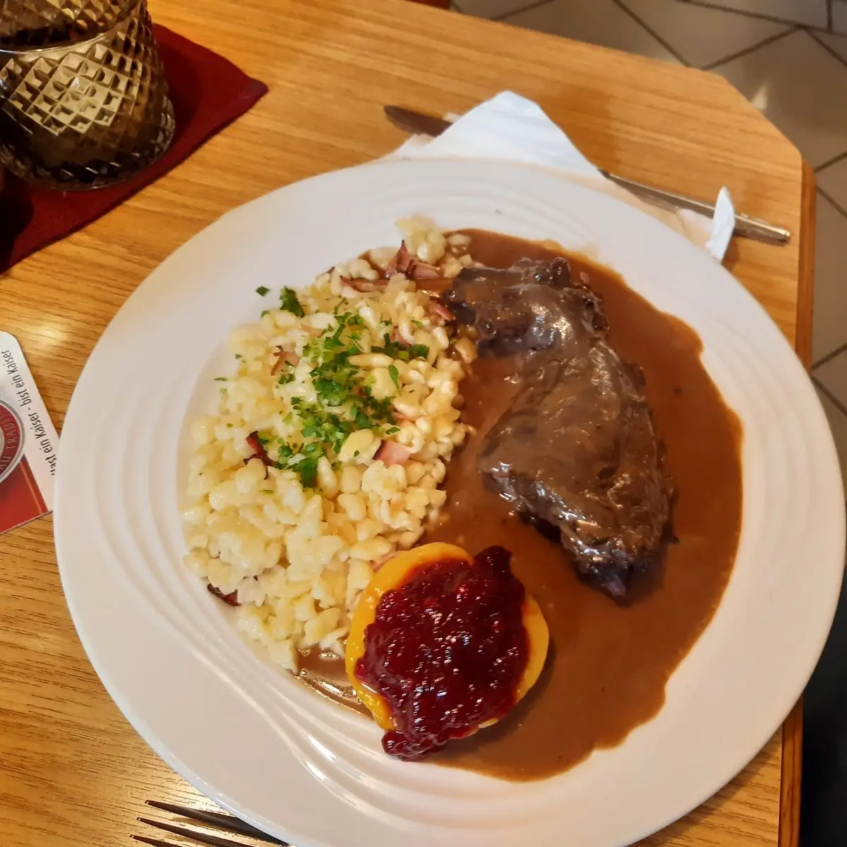 Hasenlauf Mit Spätzle