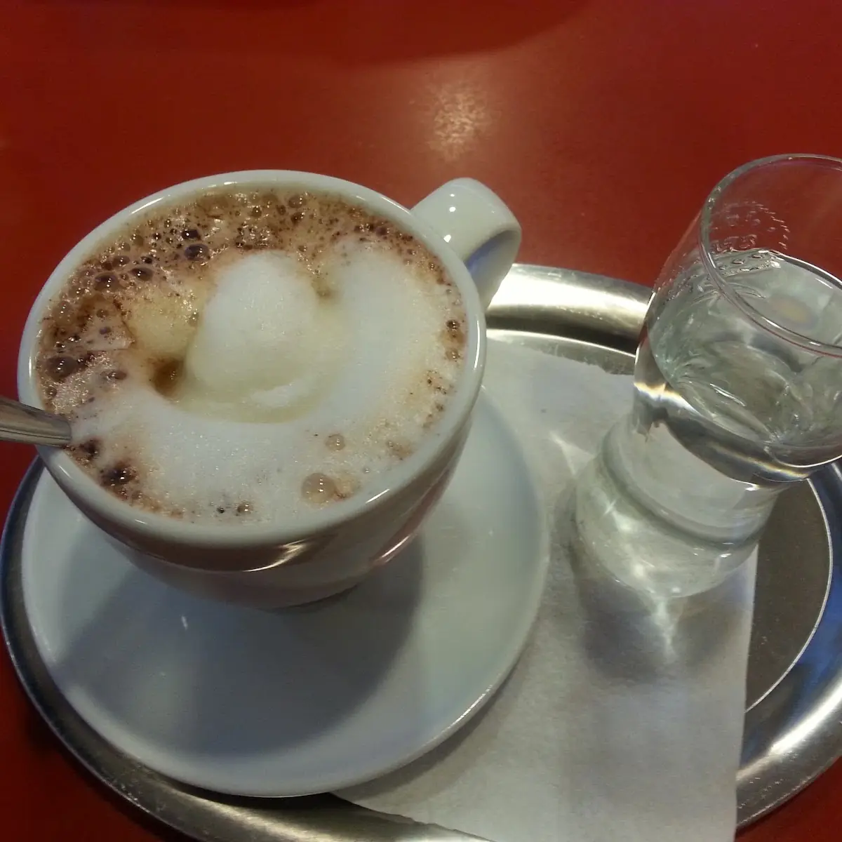Cafe Mit Mineralwasser