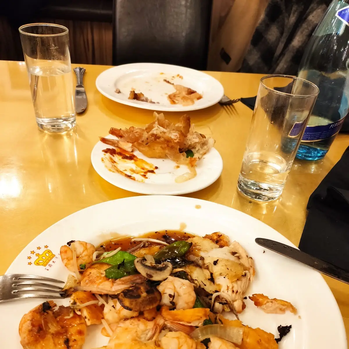 Grill Teller Mit Fisch Und Gemüse