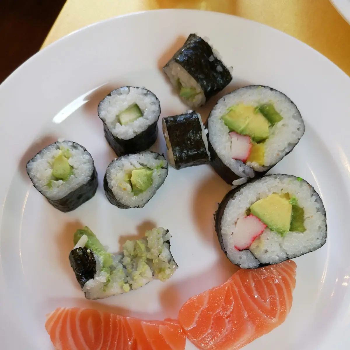 Sushi Teller Mit Wasabi