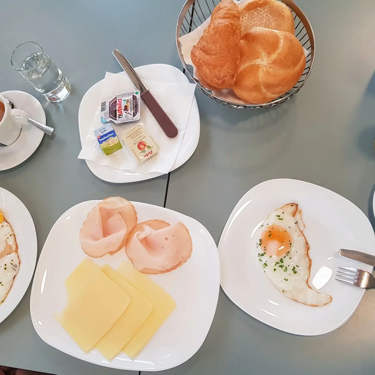 American Breakfast with Caffe Latte