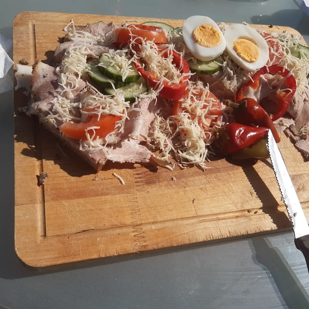 Kalter Schweinebraten Auf Brot