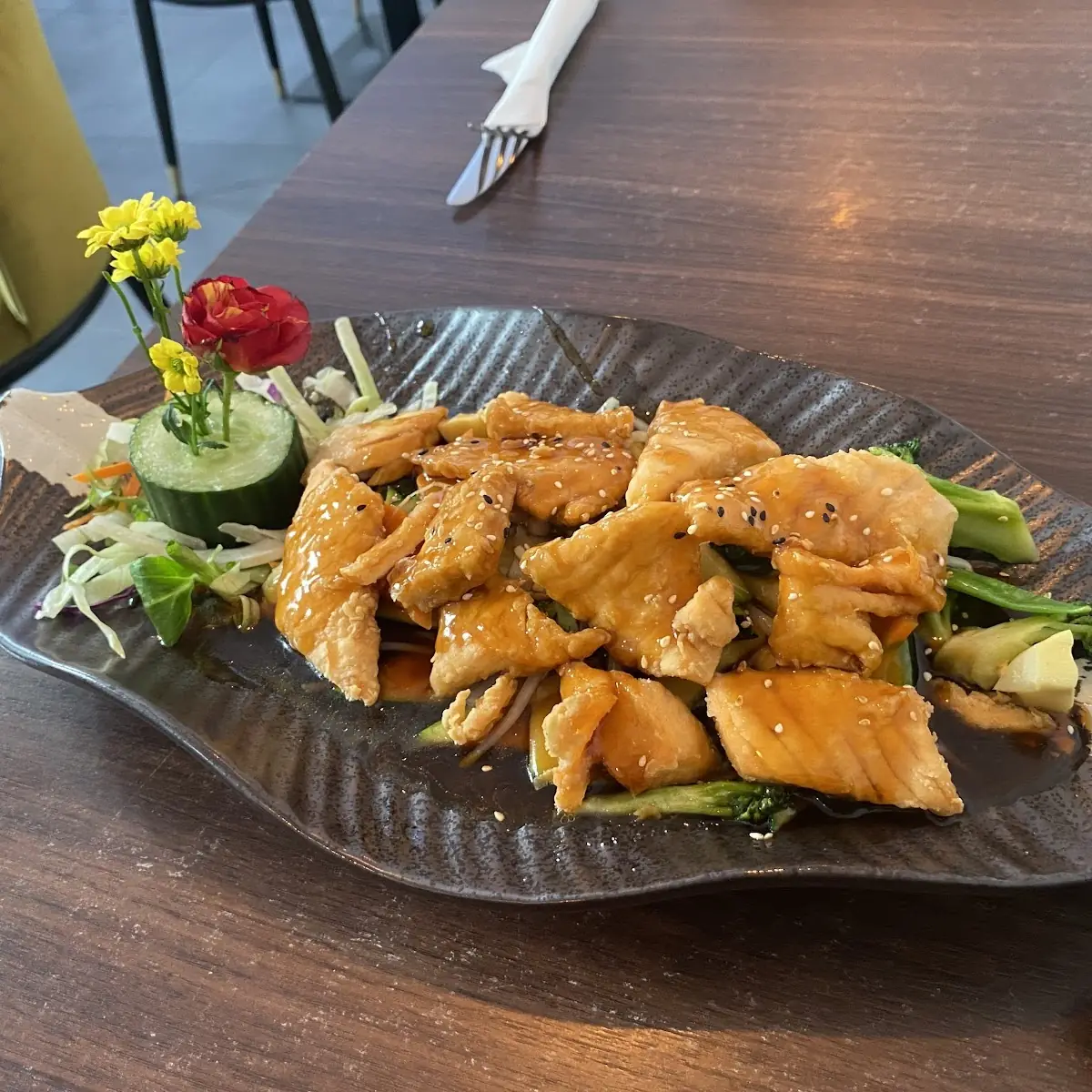 Lachs Teriyaki