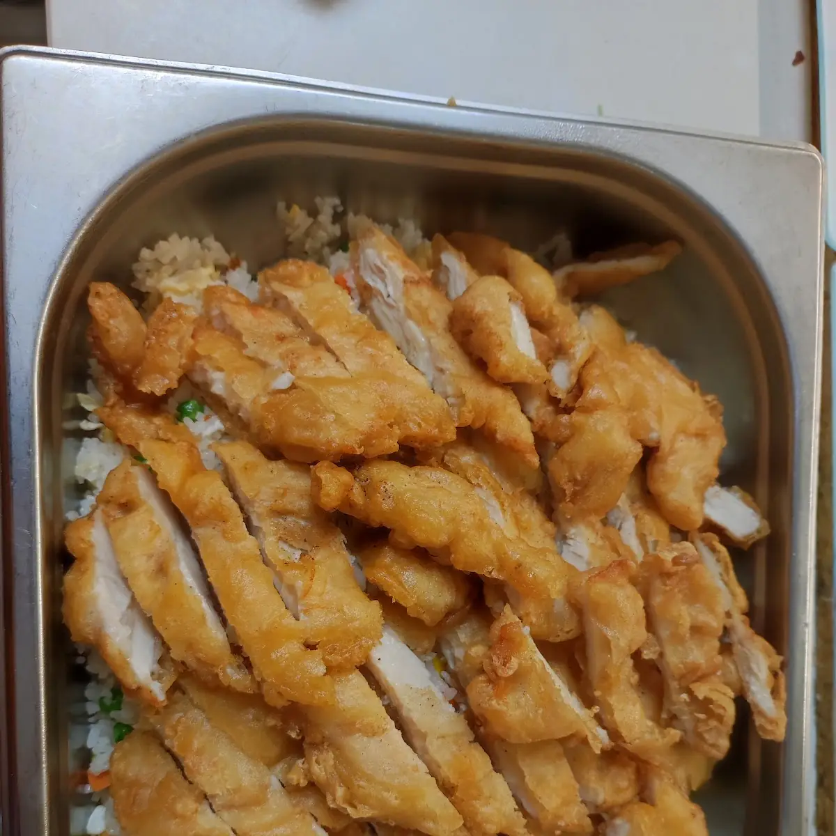 Gebr Reis Mit Knusprigen Huhn